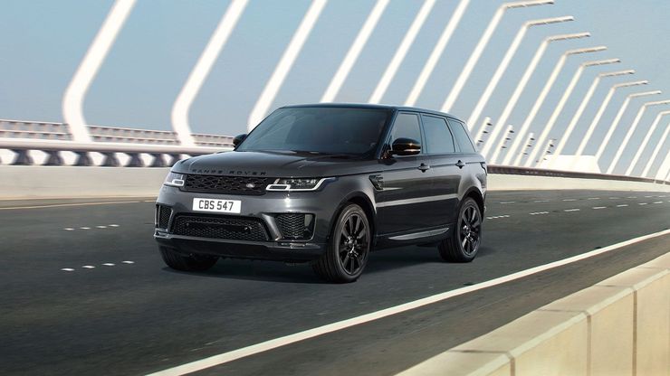 Range Rover Sport HSE Dynamic Black в цвете Carpathian Grey.