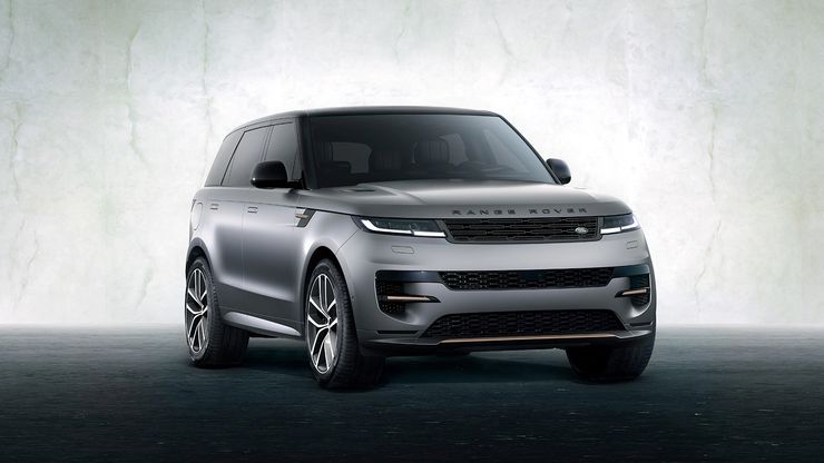 Range Rover Sport Autobiography в цвете Satin Eiger Grey.